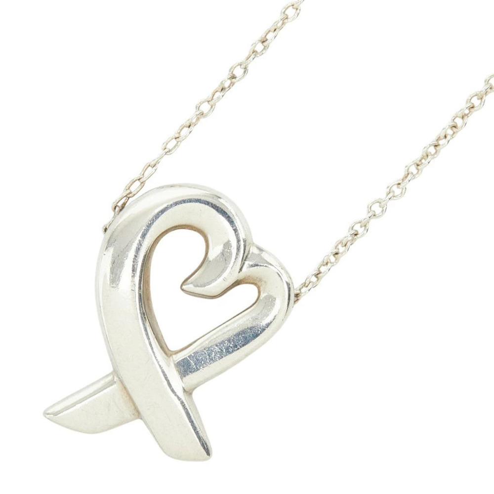 Tiffany Co Paloma Picasso Loving Heart Pendant Necklace Sterling Silver